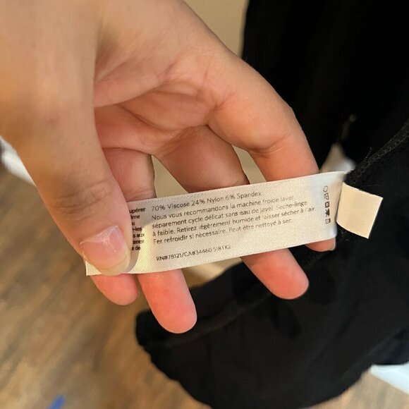 Eileen Fisher black crepe long moto jacket - Picture 5 of 6